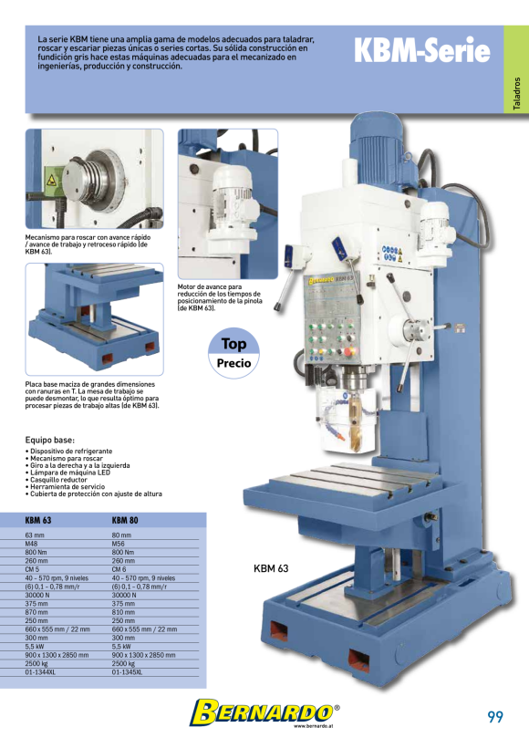 Bernardo Universal - Profilmesserkopf 100 x 40 x 30 mm 16-2340