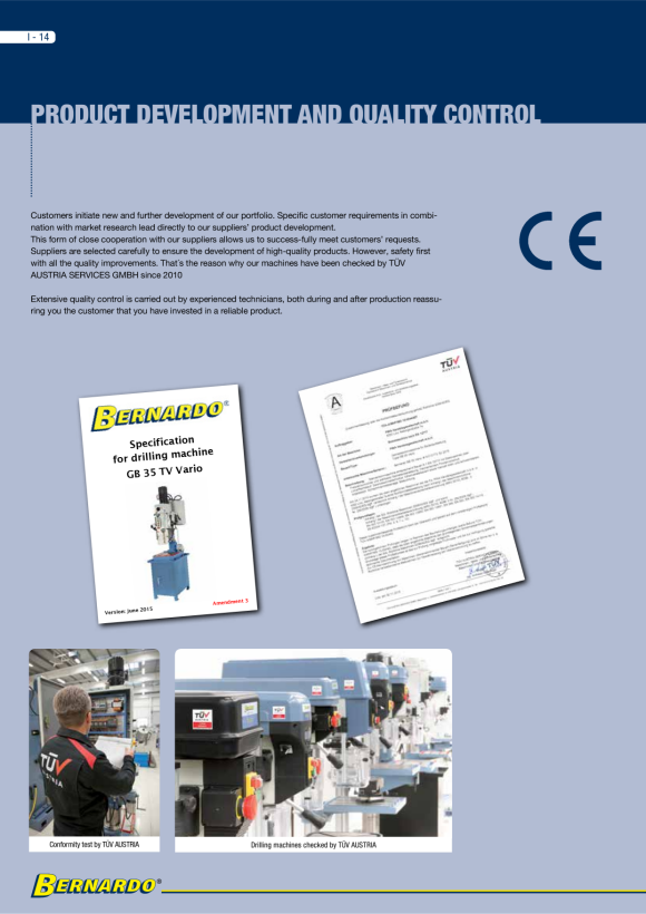 Bernardo Bohrmaschinenschraubstock BMI 100 28-2015
