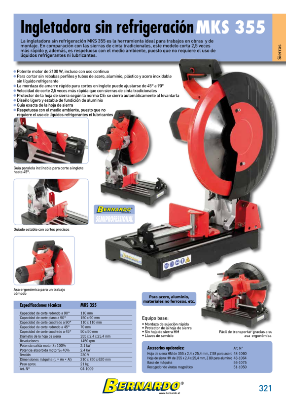 Bernardo Trennscheibe 355 x 3 x 25,4 48-1080