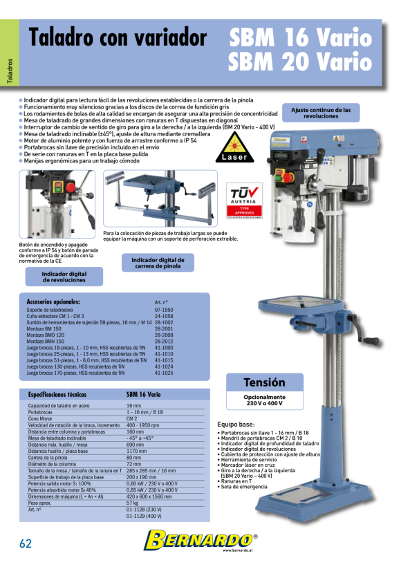 Bernardo Formatkreissägen Basic 2000 Pro / 400 V 09-1129