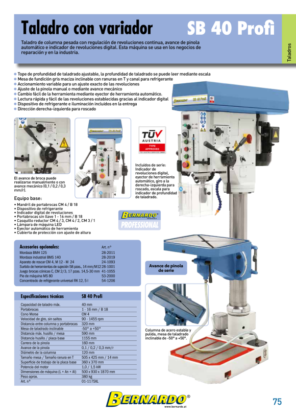 Bernardo Vorschubapparate Kantenmagazin BC 25 14-2017