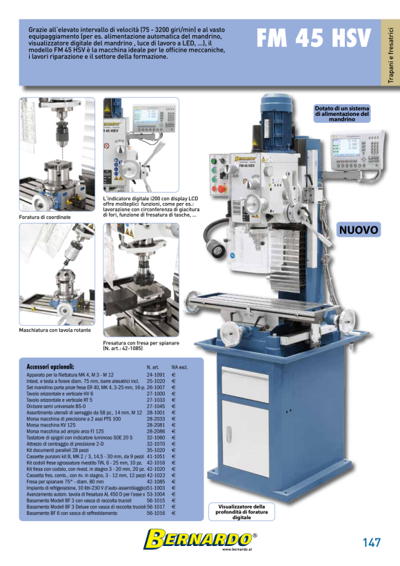 Bernardo Planfräser 75° - diam. 80 mm / B 27 mm 42-1085
