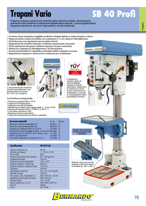 Bernardo Vorschubapparate Kantenmagazin BC 25 14-2017
