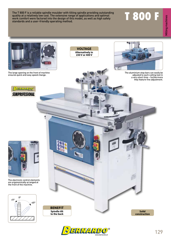 Bernardo Universal - Kombimaschine CU 250 F - 1600 / 230 V 08-1279