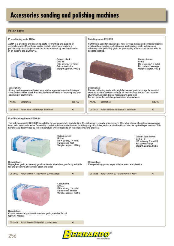 Bernardo Hochglanzpaste Lumo P-3 (gelb) f. Holz 05-1927