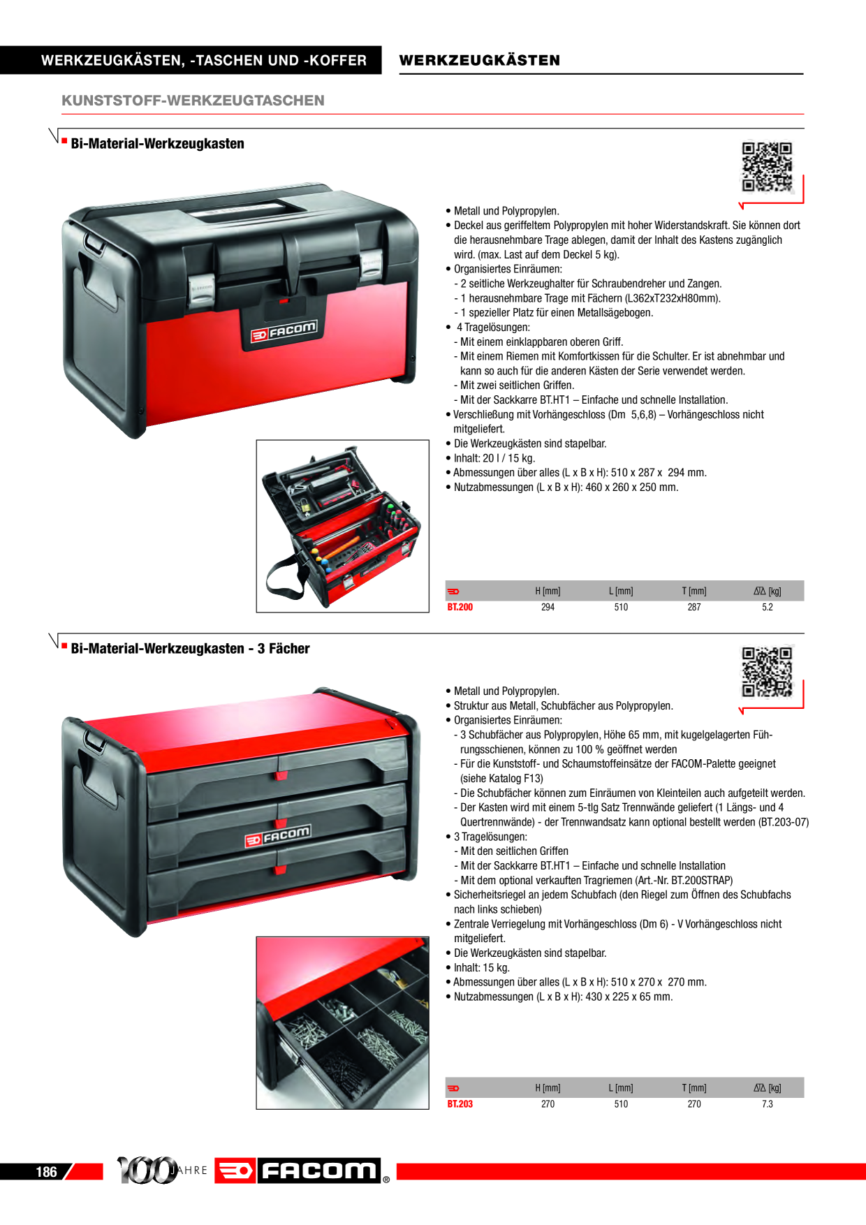 Werkzeugkoffer BiMaterial 3 Schubladen BT.203 3662424041327