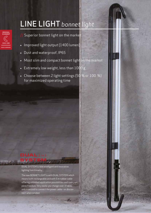 SCANGRIP Flexible arm with magnet: Flexible arm with powerful Magnet for LINE LIGHT 03.5218