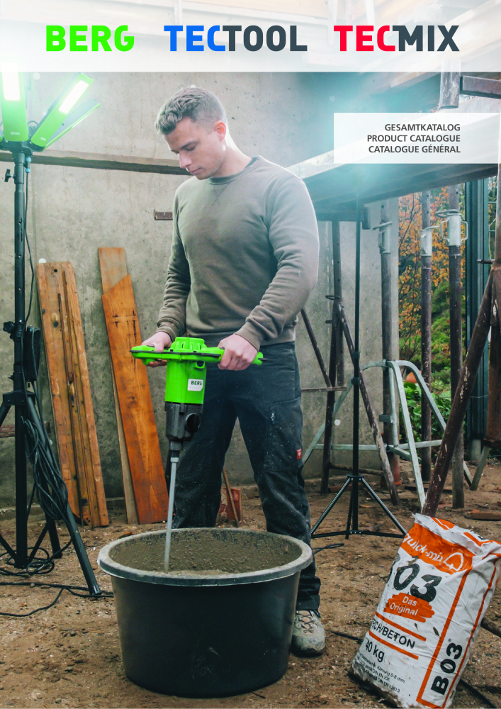 BERG TECTOOL Hauptkatalog Bau- & Elektrowerkzeuge NO.: 311
