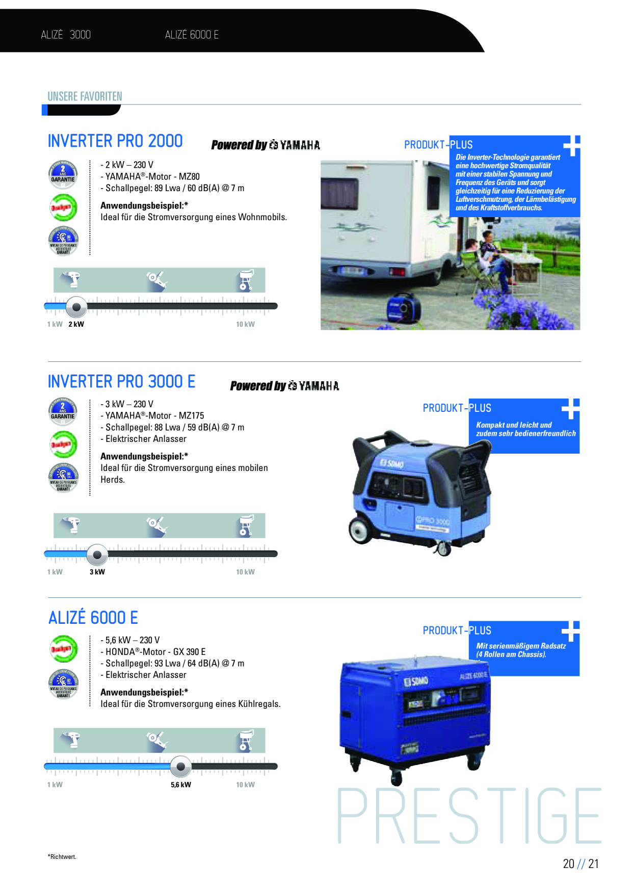 SDMO Katalog PortablePower Transportable Stromerzeuger Stromaggregate