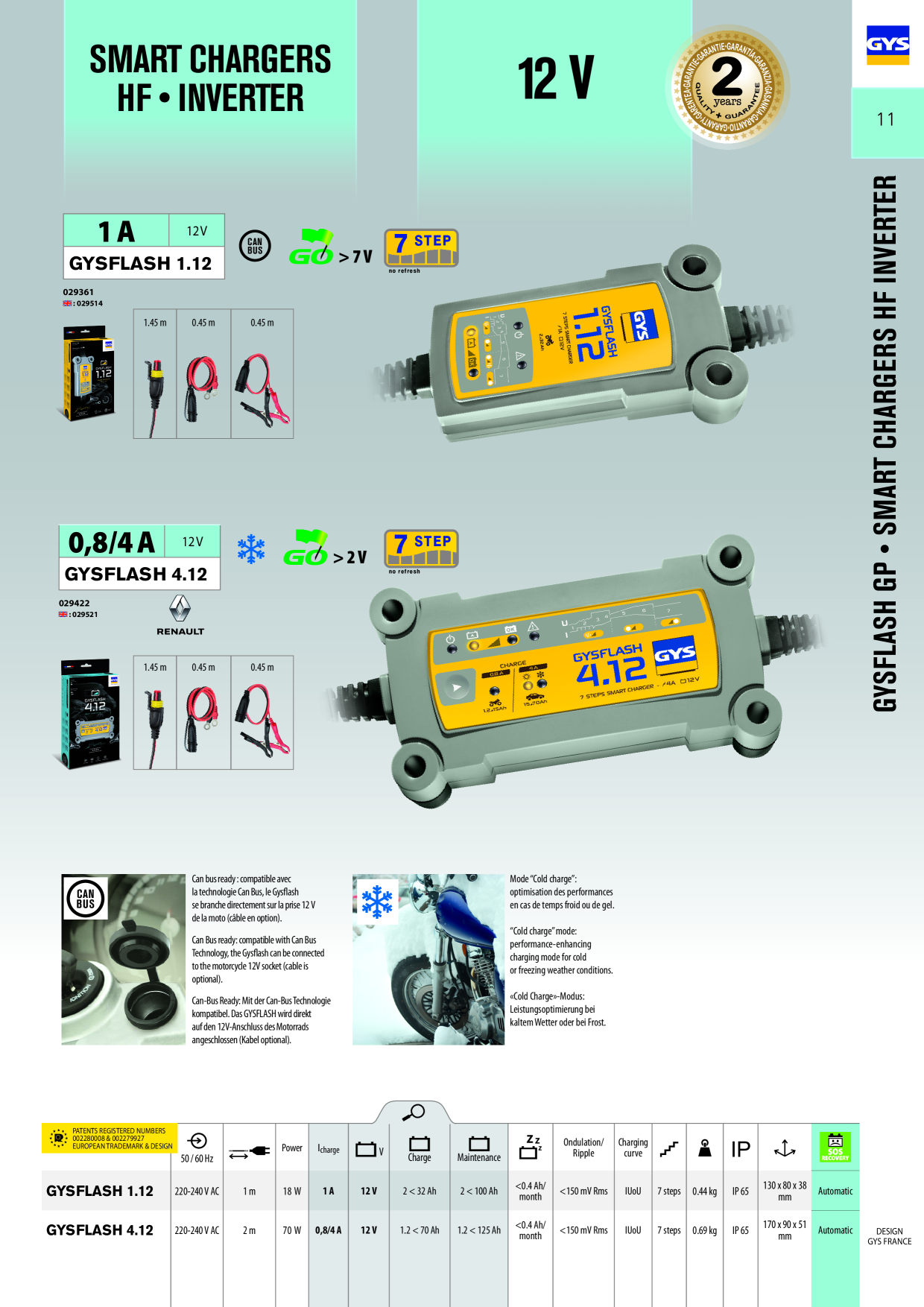 GYS Katalog Batterieservicegeräte Schweißgerät Schutzgasschweißen