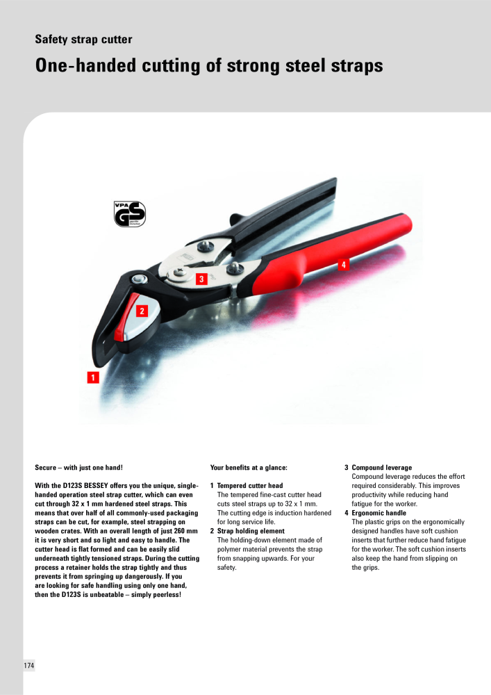 BESSEY Main Catalogue Clamping- and Cutting Technology NO.: 573 - Page 174