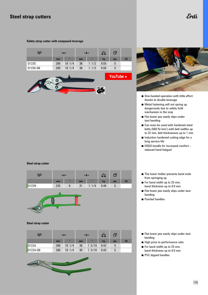 BESSEY Main Catalogue Clamping- and Cutting Technology NO.: 573 - Page 175
