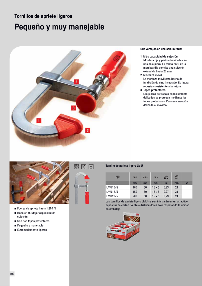 BESSEY Catálogo general Tecnología de Sujeción y de Corte Nº: 576 - Página 100