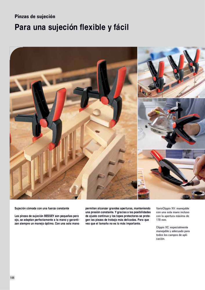 BESSEY Catálogo general Tecnología de Sujeción y de Corte Nº: 576 - Página 106