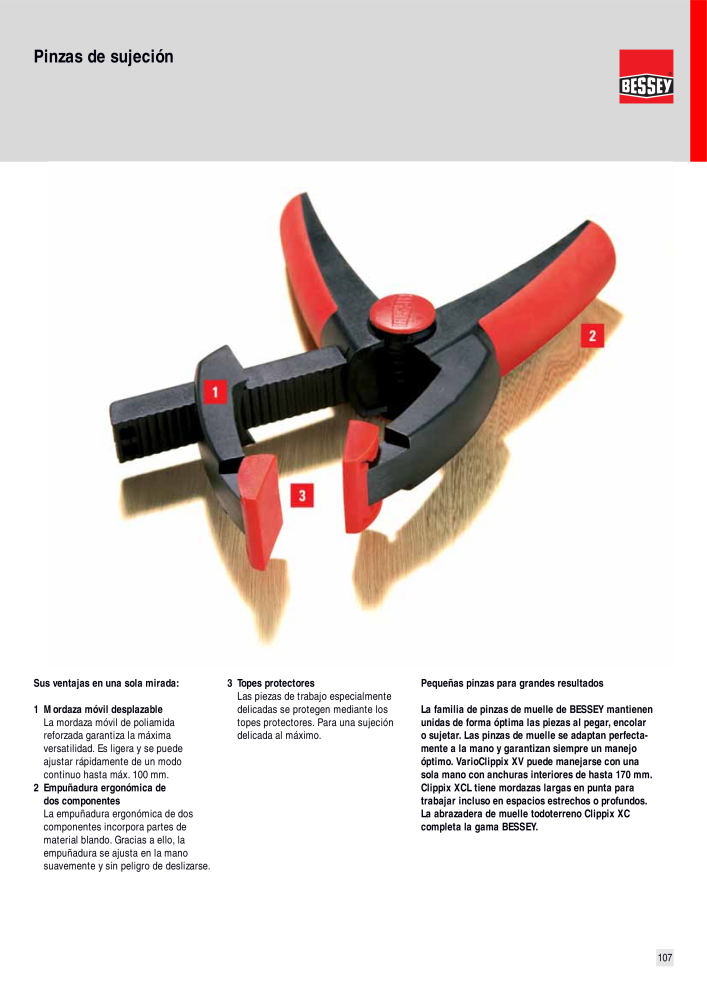 BESSEY Catálogo general Tecnología de Sujeción y de Corte Nº: 576 - Página 107