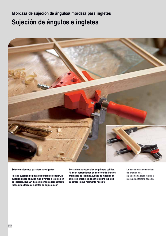 BESSEY Catálogo general Tecnología de Sujeción y de Corte Nº: 576 - Página 112