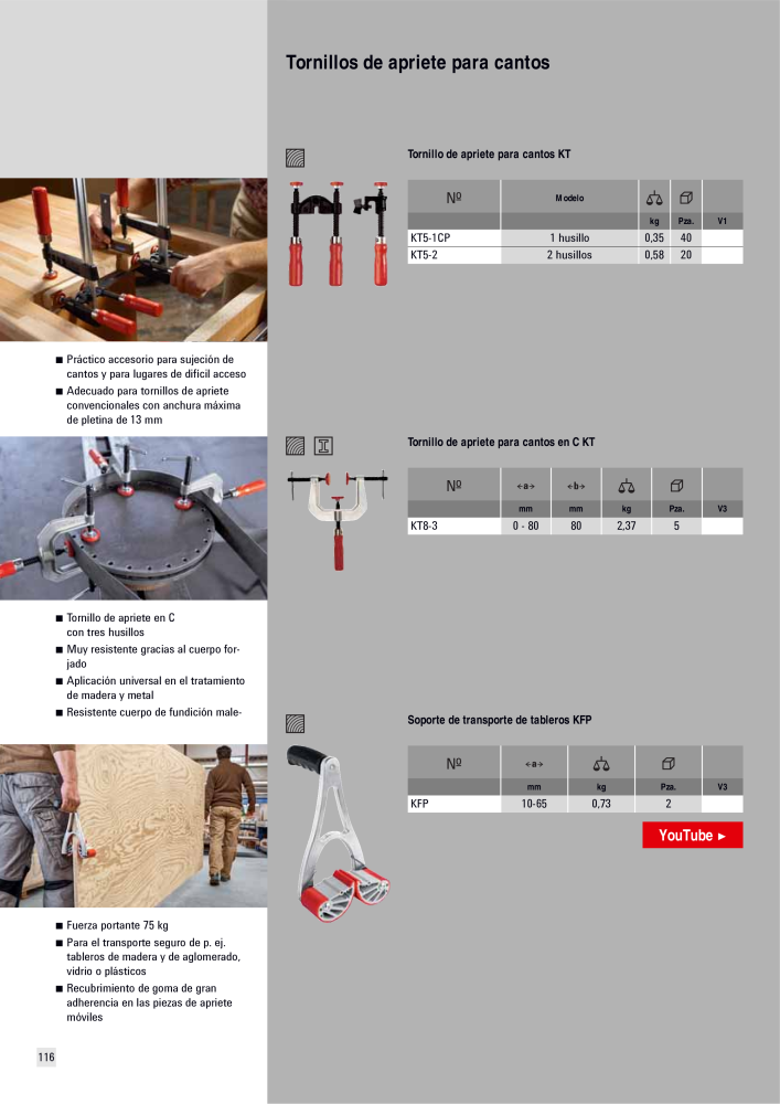 BESSEY Catálogo general Tecnología de Sujeción y de Corte Nº: 576 - Página 116