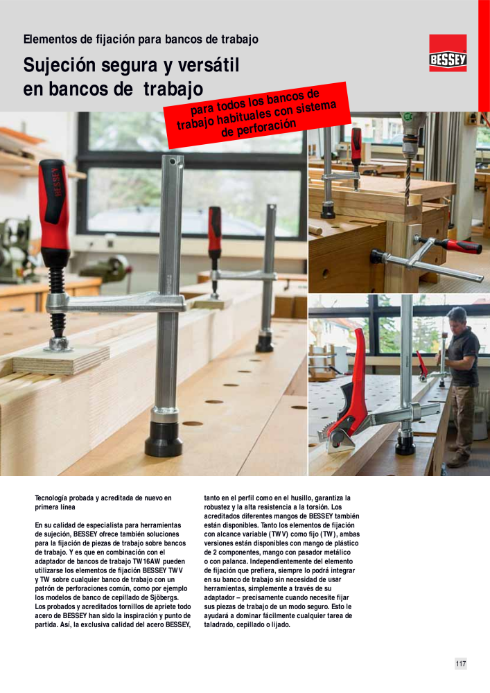 BESSEY Catálogo general Tecnología de Sujeción y de Corte Nº: 576 - Página 117