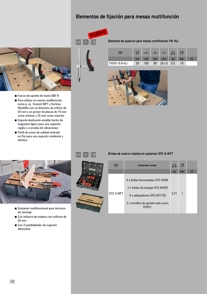 BESSEY Catálogo general Tecnología de Sujeción y de Corte Nº: 576 - Página 122