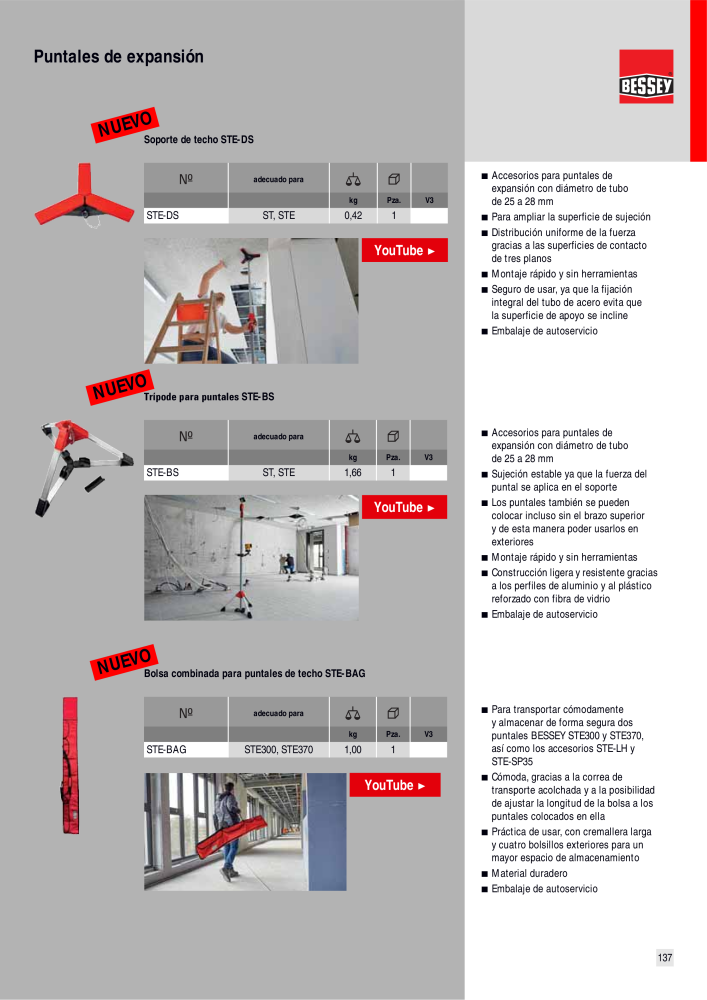 BESSEY Catálogo general Tecnología de Sujeción y de Corte Nº: 576 - Página 137
