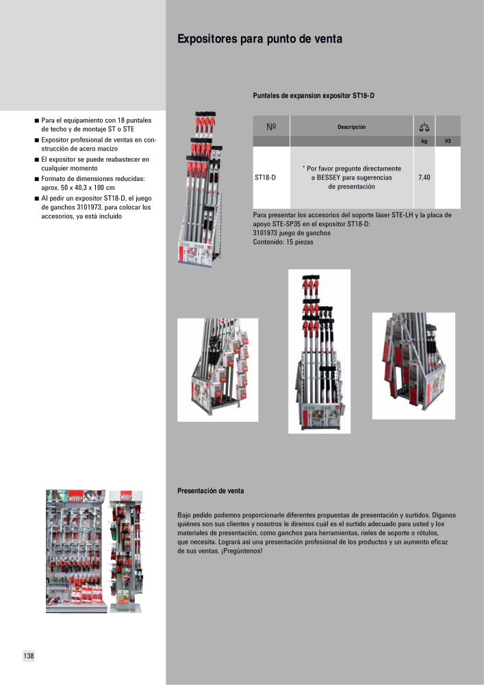 BESSEY Catálogo general Tecnología de Sujeción y de Corte Nº: 576 - Página 138