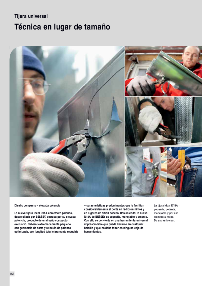 BESSEY Catálogo general Tecnología de Sujeción y de Corte Nº: 576 - Página 152