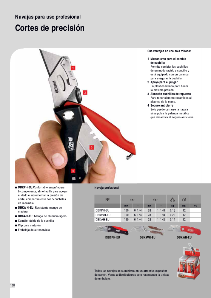 BESSEY Catálogo general Tecnología de Sujeción y de Corte Nº: 576 - Página 168