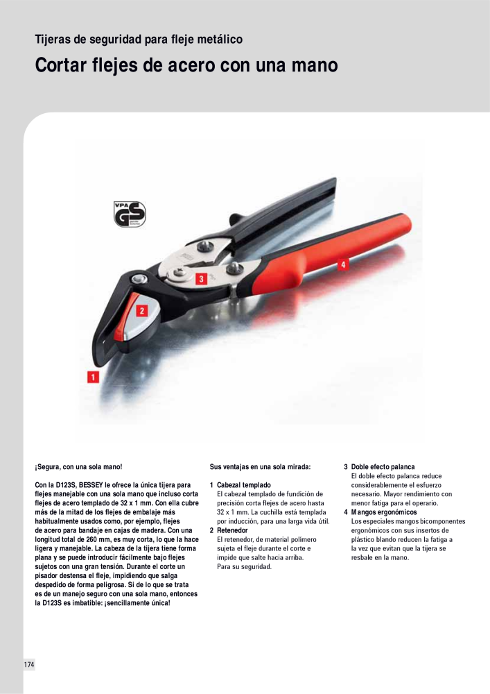 BESSEY Catálogo general Tecnología de Sujeción y de Corte Nº: 576 - Página 174