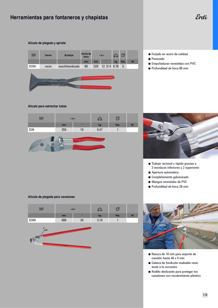 BESSEY Catálogo general Tecnología de Sujeción y de Corte Nº: 576 - Página 179