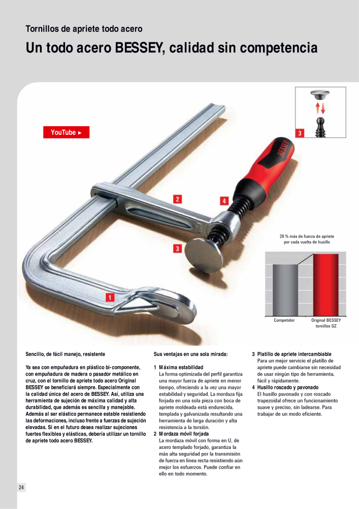 BESSEY Catálogo general Tecnología de Sujeción y de Corte Nº: 576 - Página 24