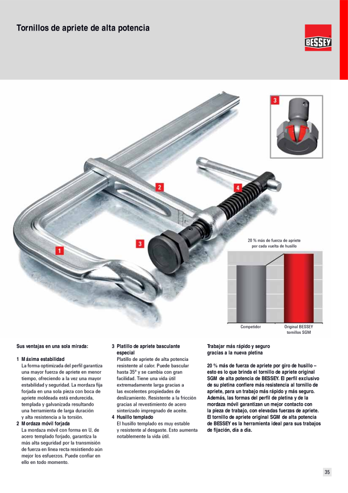 BESSEY Catálogo general Tecnología de Sujeción y de Corte Nº: 576 - Página 35