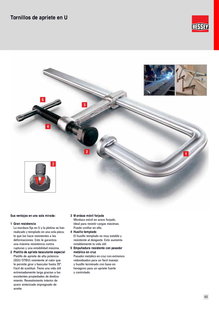 BESSEY Catálogo general Tecnología de Sujeción y de Corte Nº: 576 - Página 43