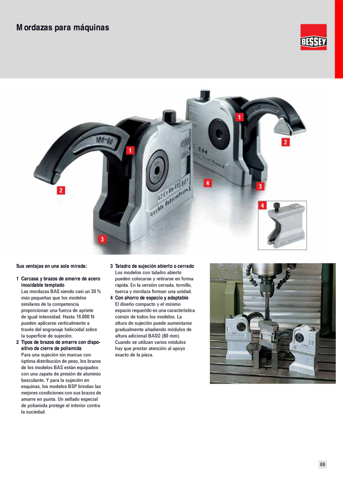 BESSEY Catálogo general Tecnología de Sujeción y de Corte Nº: 576 - Página 69