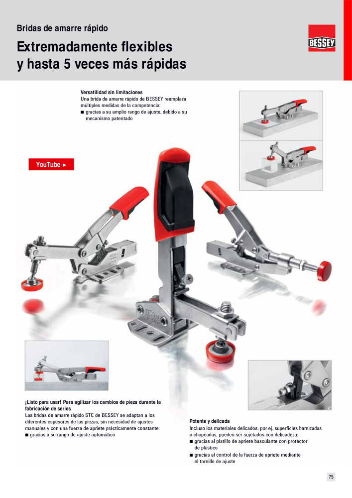 BESSEY Catálogo general Tecnología de Sujeción y de Corte Nº: 576 - Página 75