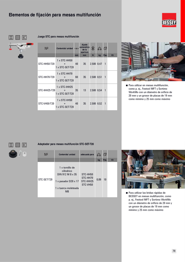 BESSEY Catálogo general Tecnología de Sujeción y de Corte Nº: 576 - Página 79