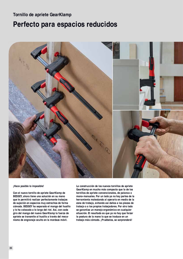 BESSEY Catálogo general Tecnología de Sujeción y de Corte Nº: 576 - Página 86