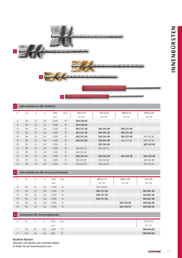 Lessmann Hauptkatalog NO.: 578 - Page 111