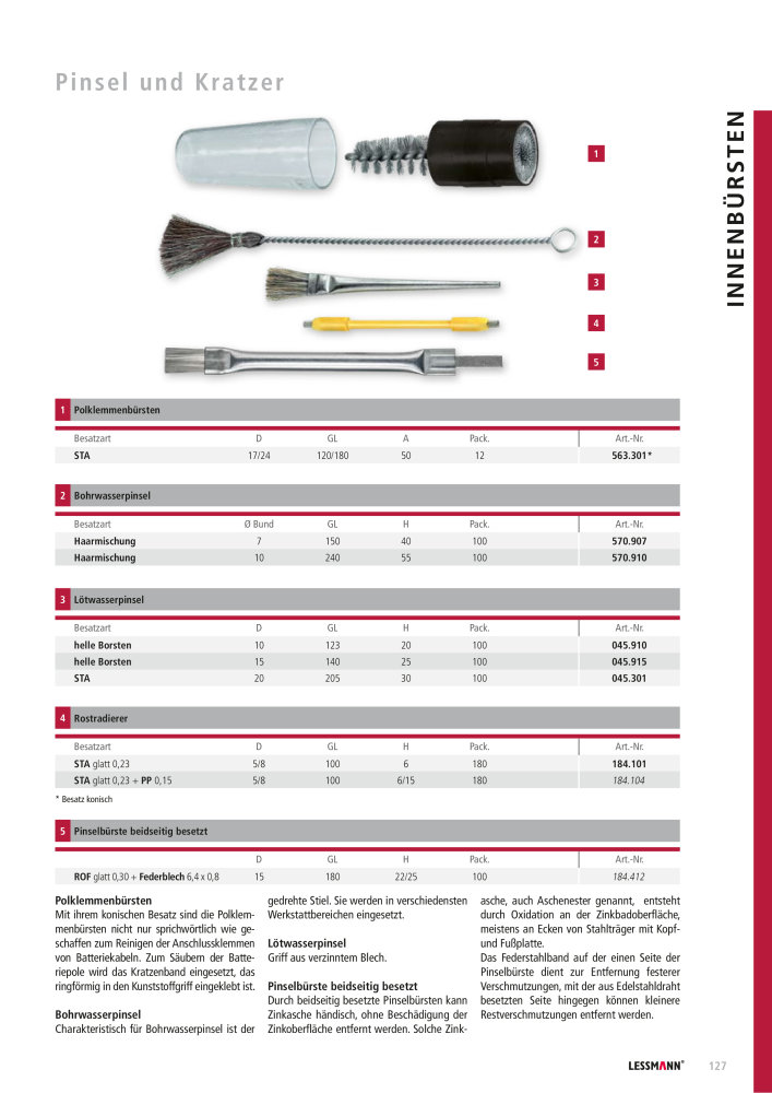 Lessmann Hauptkatalog NO.: 578 - Page 127
