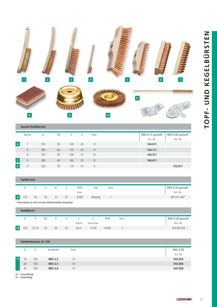 Lessmann Hauptkatalog Nº: 578 - Página 67