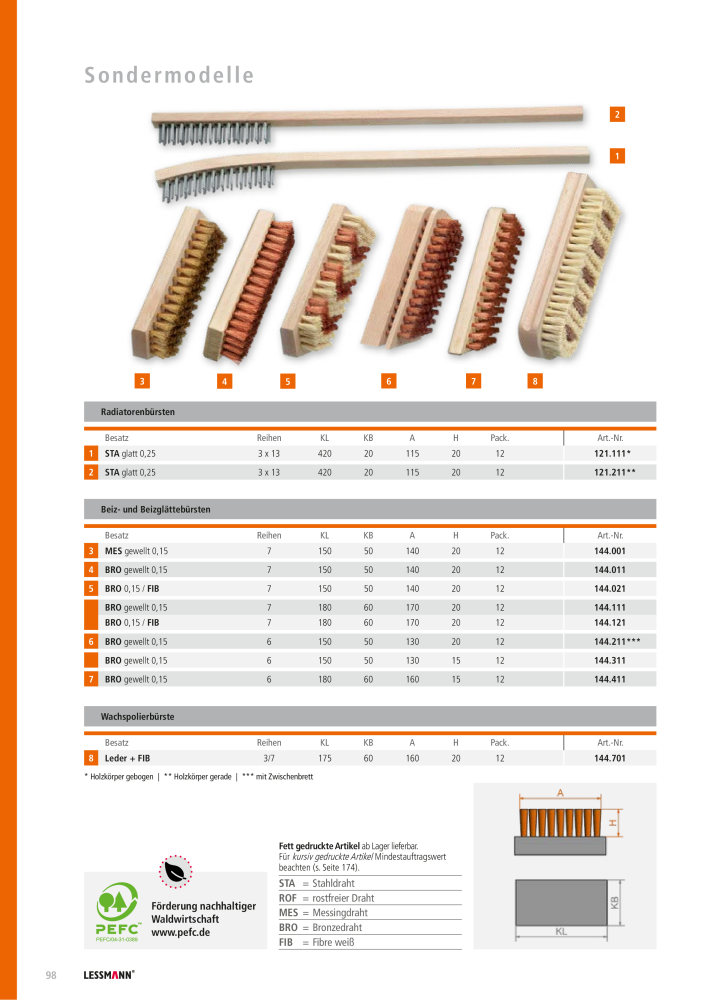 Lessmann Hauptkatalog NO.: 578 - Page 98