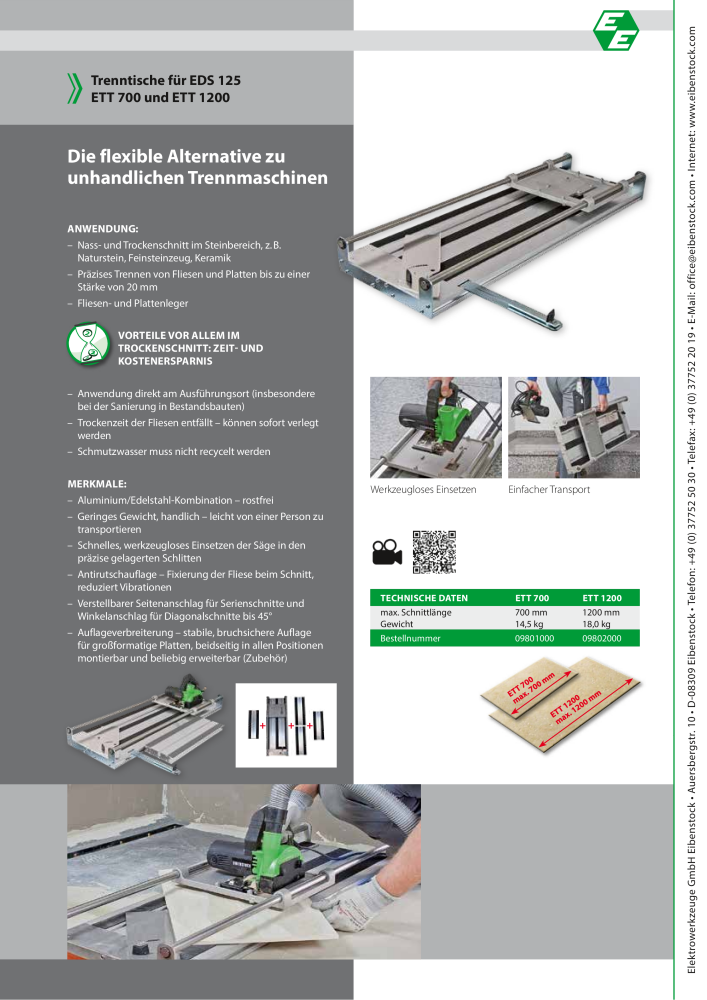 Eibenstock Hauptkatalog Elektrowerkzeuge Nº: 579 - Página 102