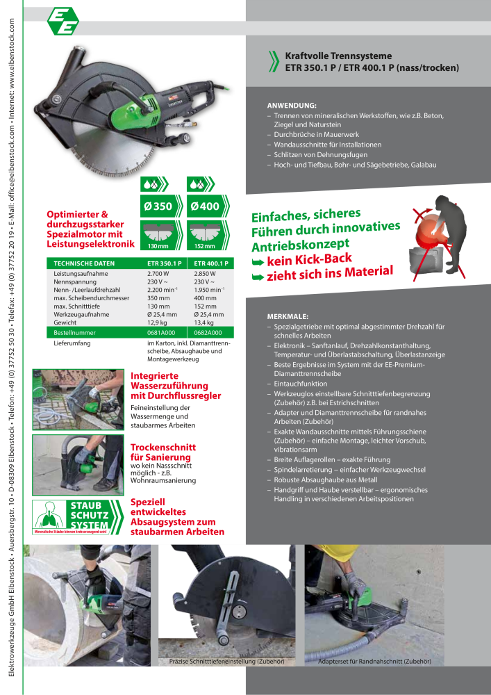 Eibenstock Hauptkatalog Elektrowerkzeuge NO.: 579 - Page 107