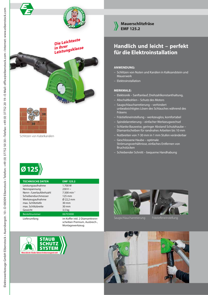 Eibenstock Hauptkatalog Elektrowerkzeuge NO.: 579 - Page 111