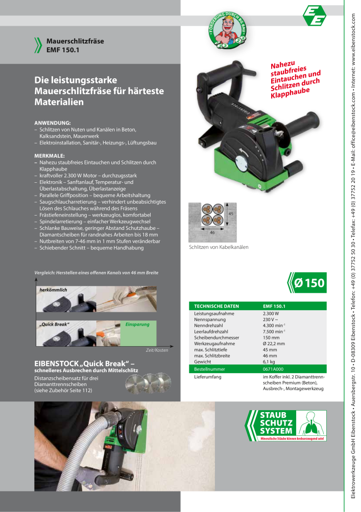 Eibenstock Hauptkatalog Elektrowerkzeuge NO.: 579 - Page 112