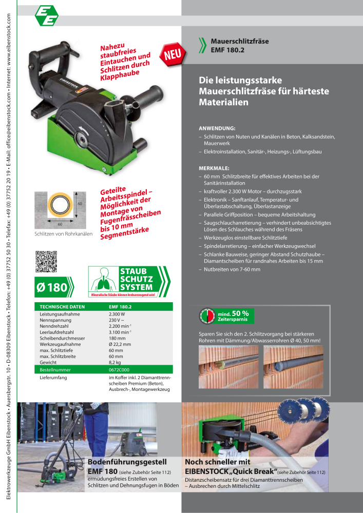 Eibenstock Hauptkatalog Elektrowerkzeuge NR.: 579 - Side 113