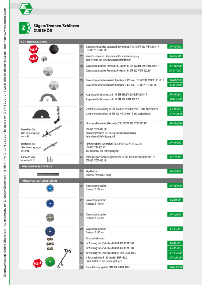 Eibenstock Hauptkatalog Elektrowerkzeuge NO.: 579 - Page 115