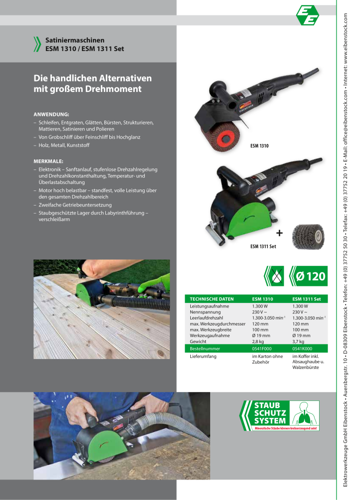 Eibenstock Hauptkatalog Elektrowerkzeuge NO.: 579 - Page 120