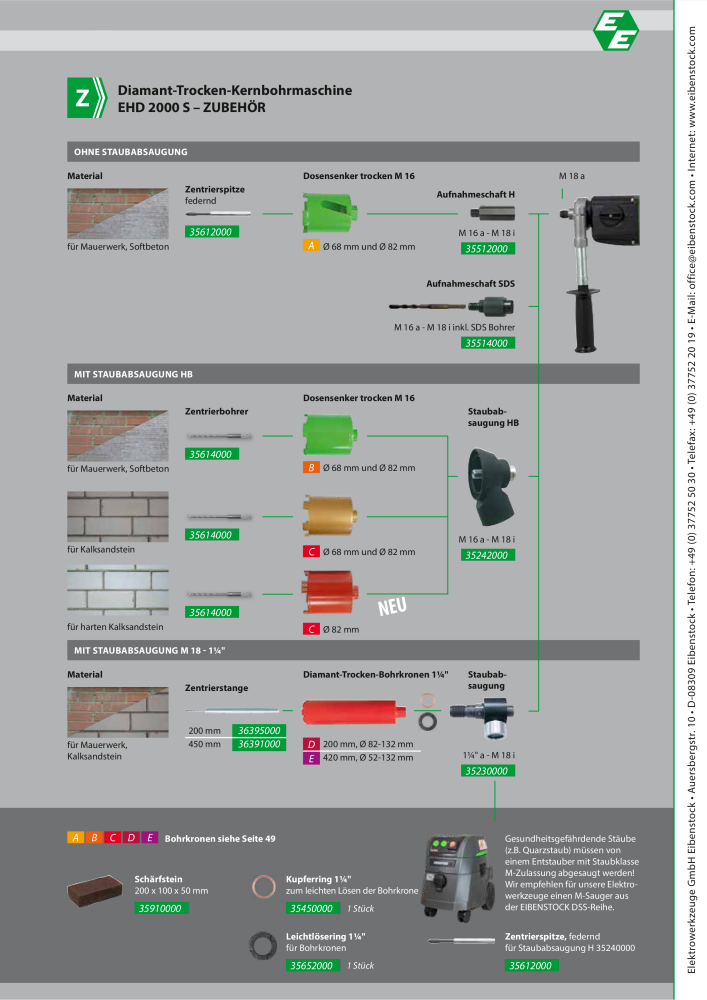 Eibenstock Hauptkatalog Elektrowerkzeuge Nº: 579 - Página 26
