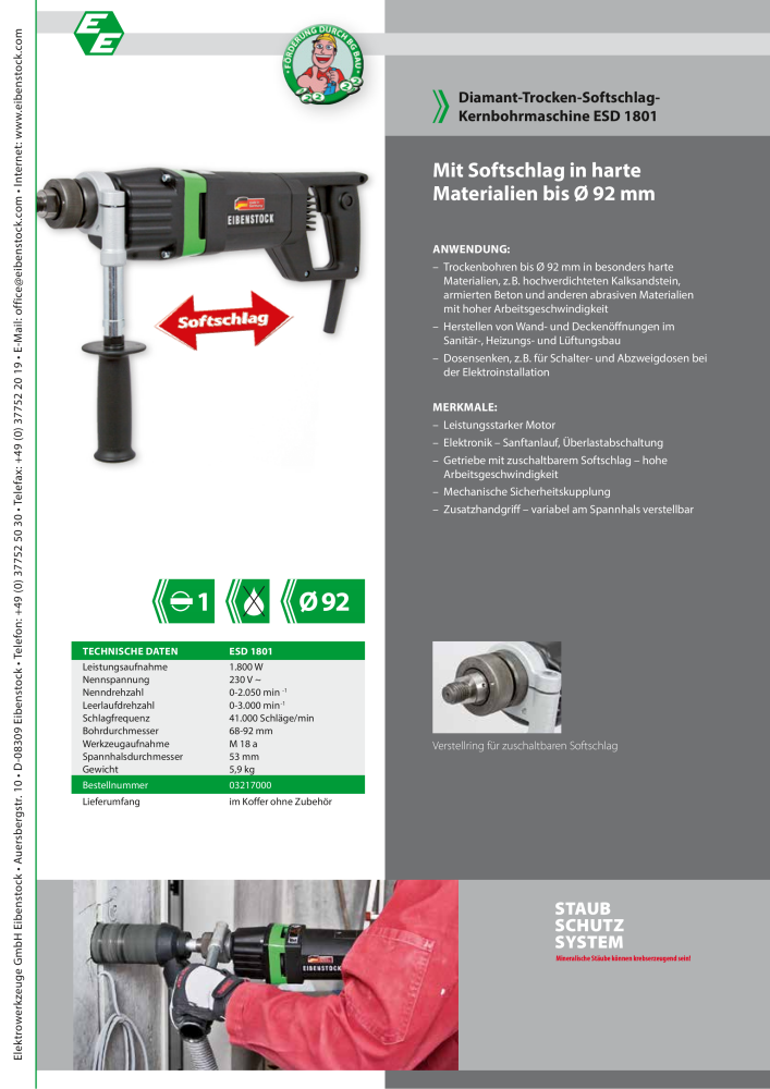 Eibenstock Hauptkatalog Elektrowerkzeuge Nº: 579 - Página 29