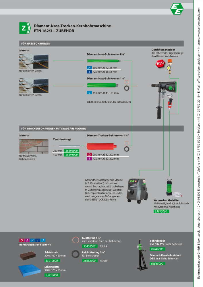 Eibenstock Hauptkatalog Elektrowerkzeuge Nº: 579 - Página 32